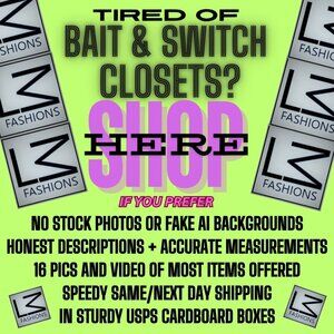 Shop HERE for real photos of items with accurate measurements and descri…